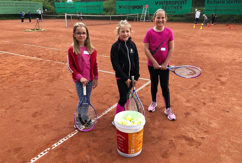 Schnuppertraining für Kinder beim Tennis Club Grün Weiss Hennef