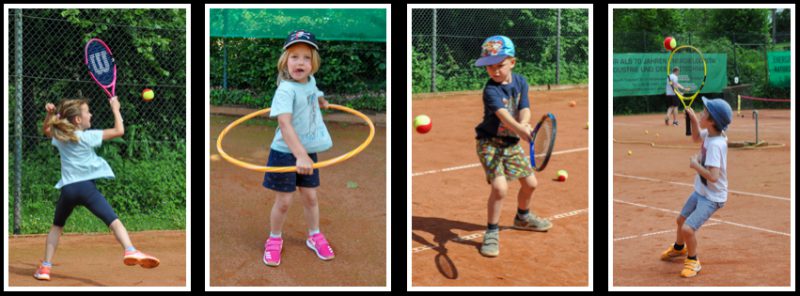 Impressionen vom Kinder-Tennistraining beim TC GW Hennef