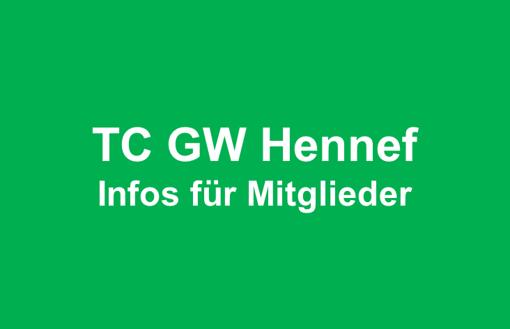 TC GW | Einstellung Sport- und Trainingsbetrieb im November